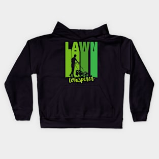 Lawn Whisperer Funny Dad Jock Fathers Day Men Kids Hoodie